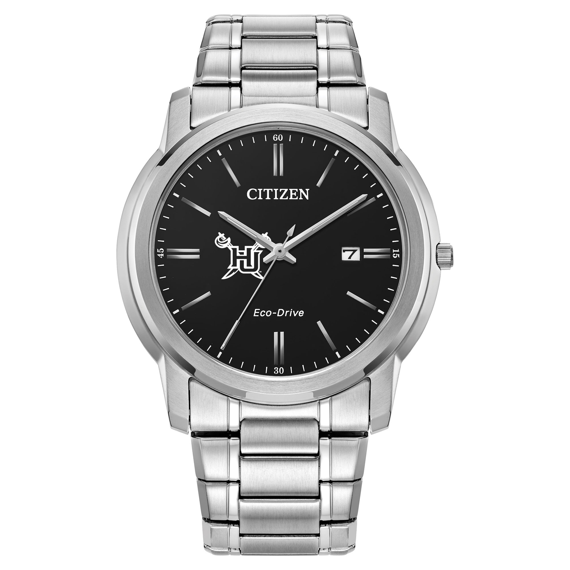 Men's Citizen Watch  Silver Hampton Pirates Eco-Drive Black Dial Watch