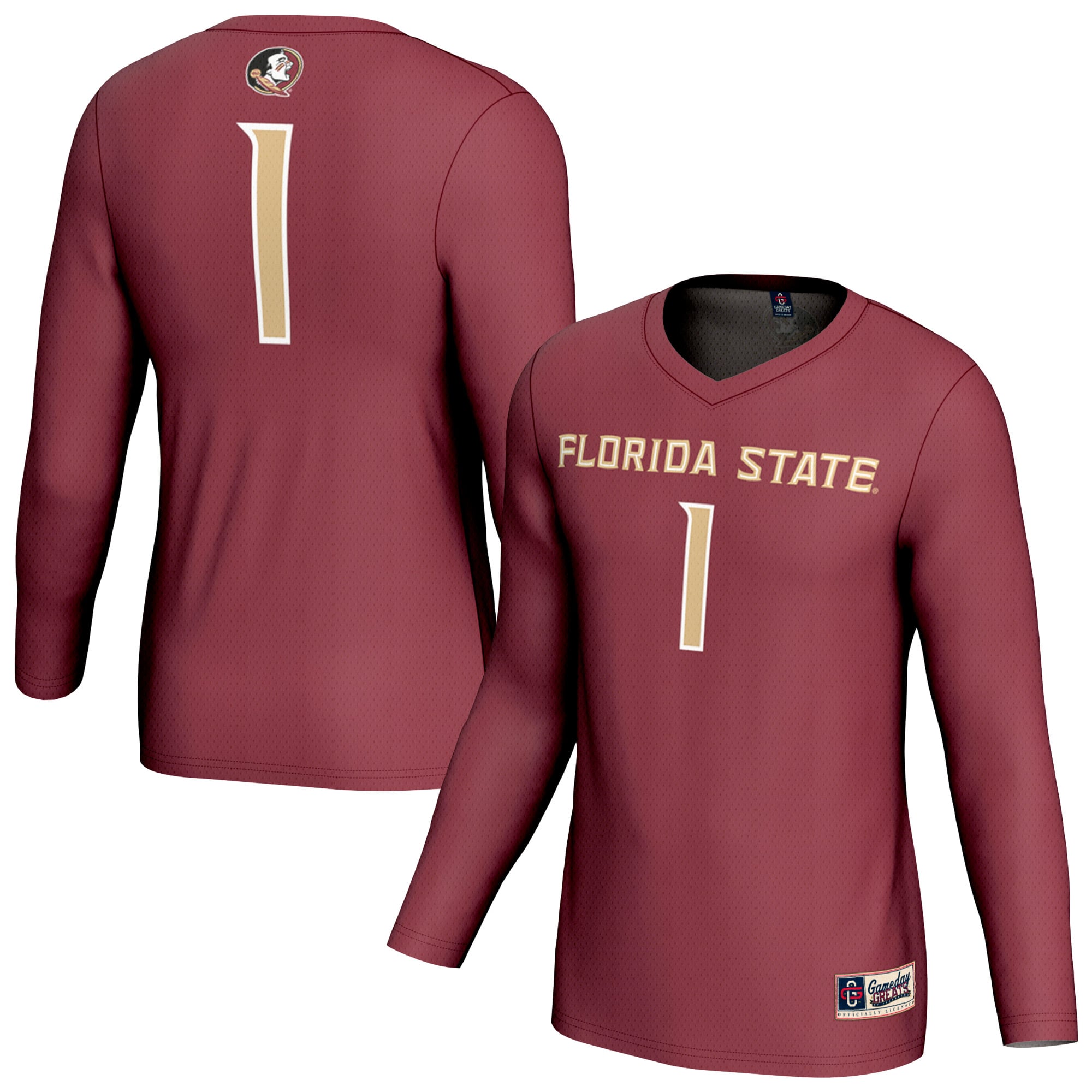 Youth GameDay Greats #1 Garnet Florida State Seminoles Collegiate Volleyball Fashion Jersey