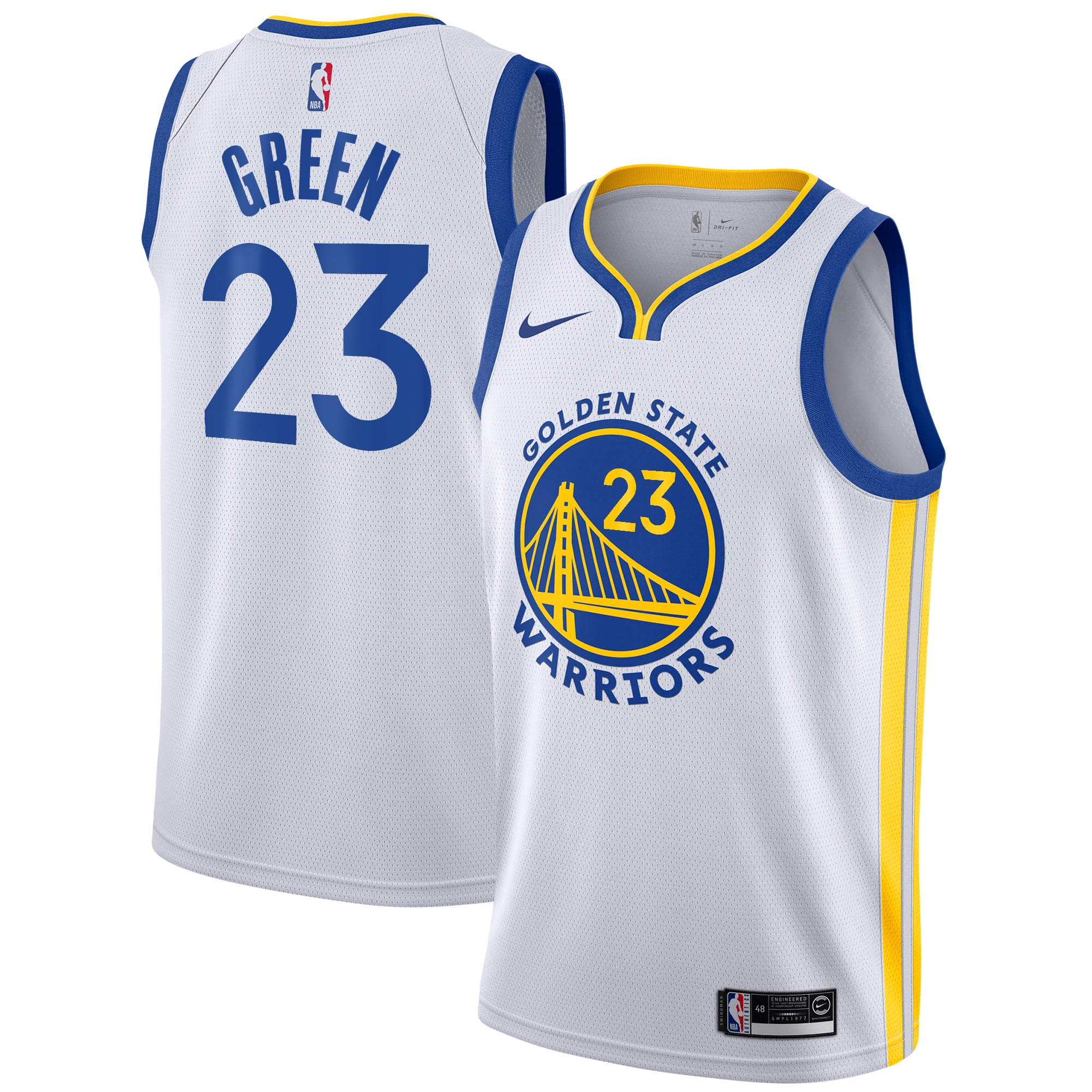 Camiseta Nike Association Edition Swingman de los Golden State Warriors - Blanca - Draymond Green - Juvenil