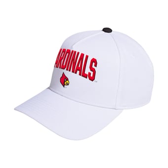Unisex adidas  White Louisville Cardinals Locker Room A-Frame Adjustable Hat