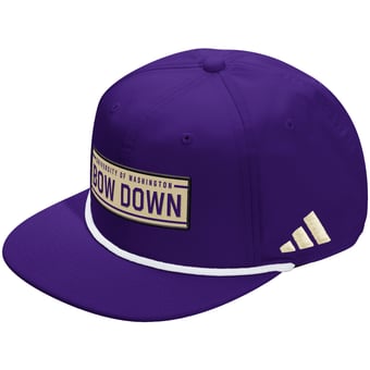 Unisex adidas  Purple Washington Huskies Locker Room Rope Adjustable Hat