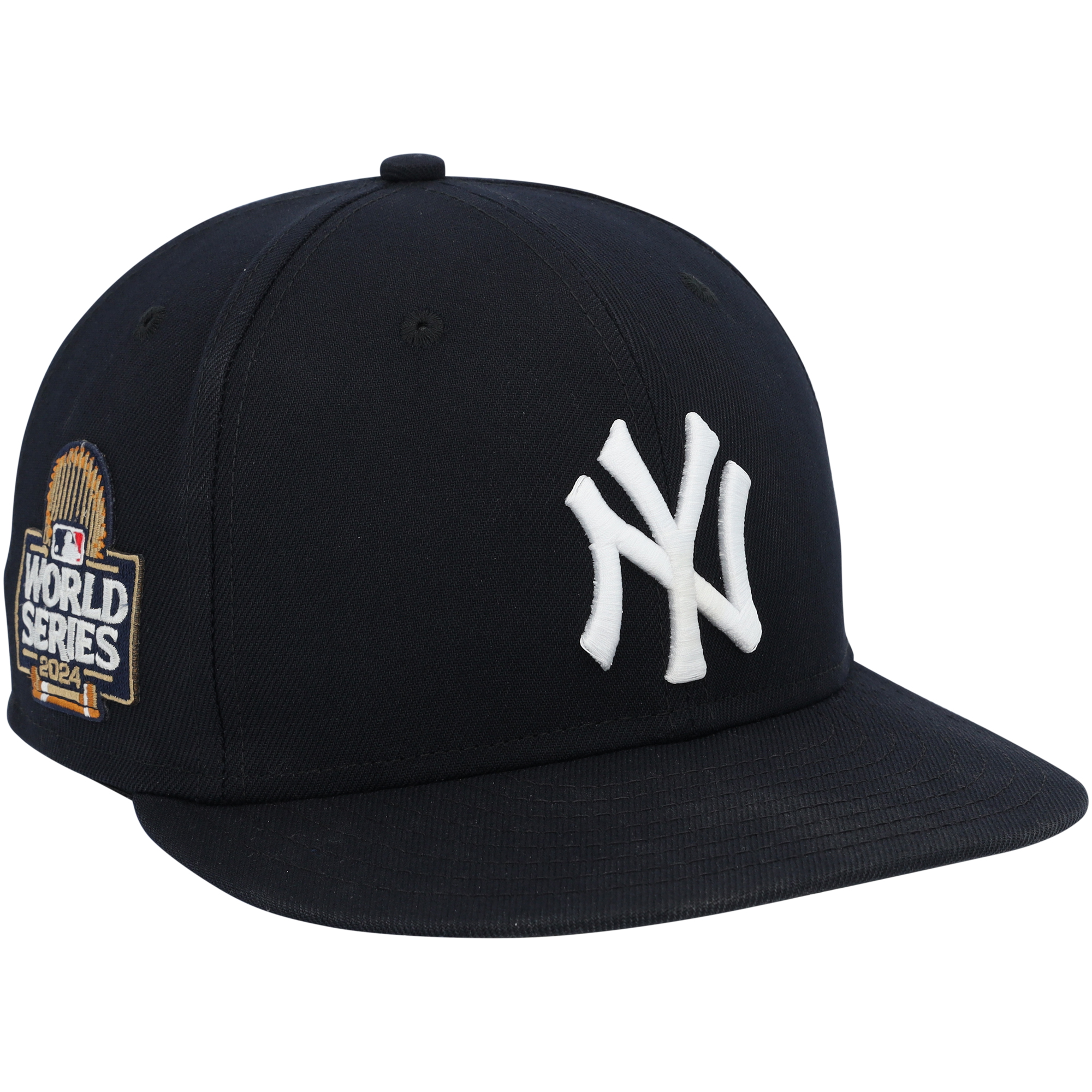 Tim Hill New York Yankees Player-Worn Navy New Era Cap vs. Los Angeles Dodgers on October 30, 2024 - World Series Game 5