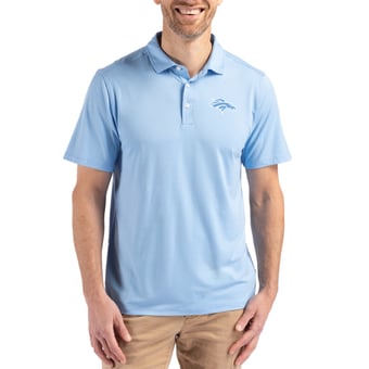 Men's Cutter & Buck  Powder Blue Denver Broncos Coastline Epic Comfort Eco Recycled Polo