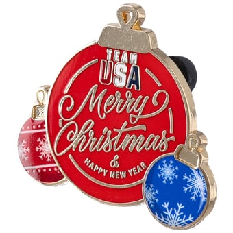 Team USA Merry Christmas Pin