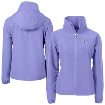 Women's Cutter & Buck  Purple Cincinnati Bengals Charter Eco Recycled Full-Zip Jacket