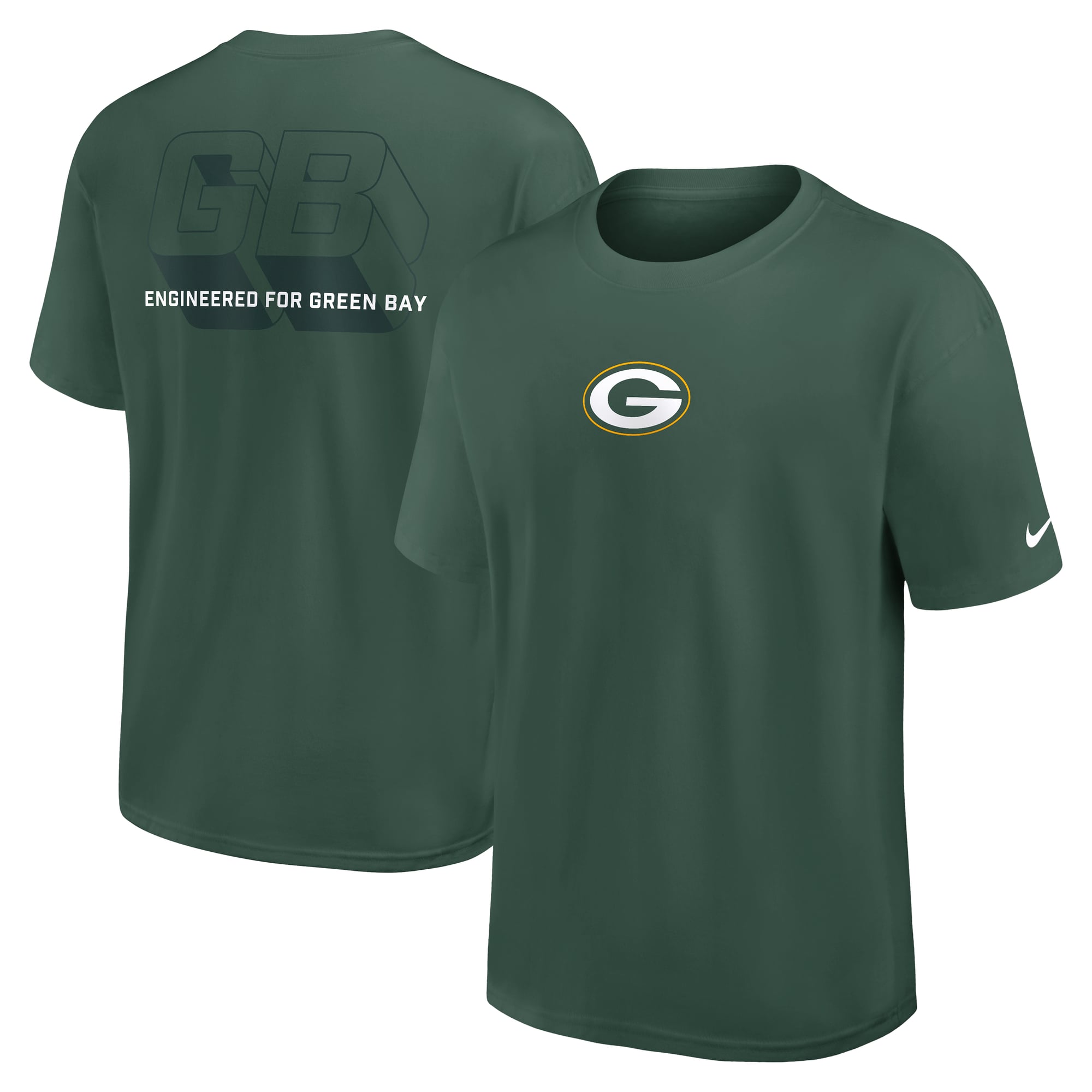 Green Bay Packers Nike Essential Heavy Max 90 T-Shirt - Mens