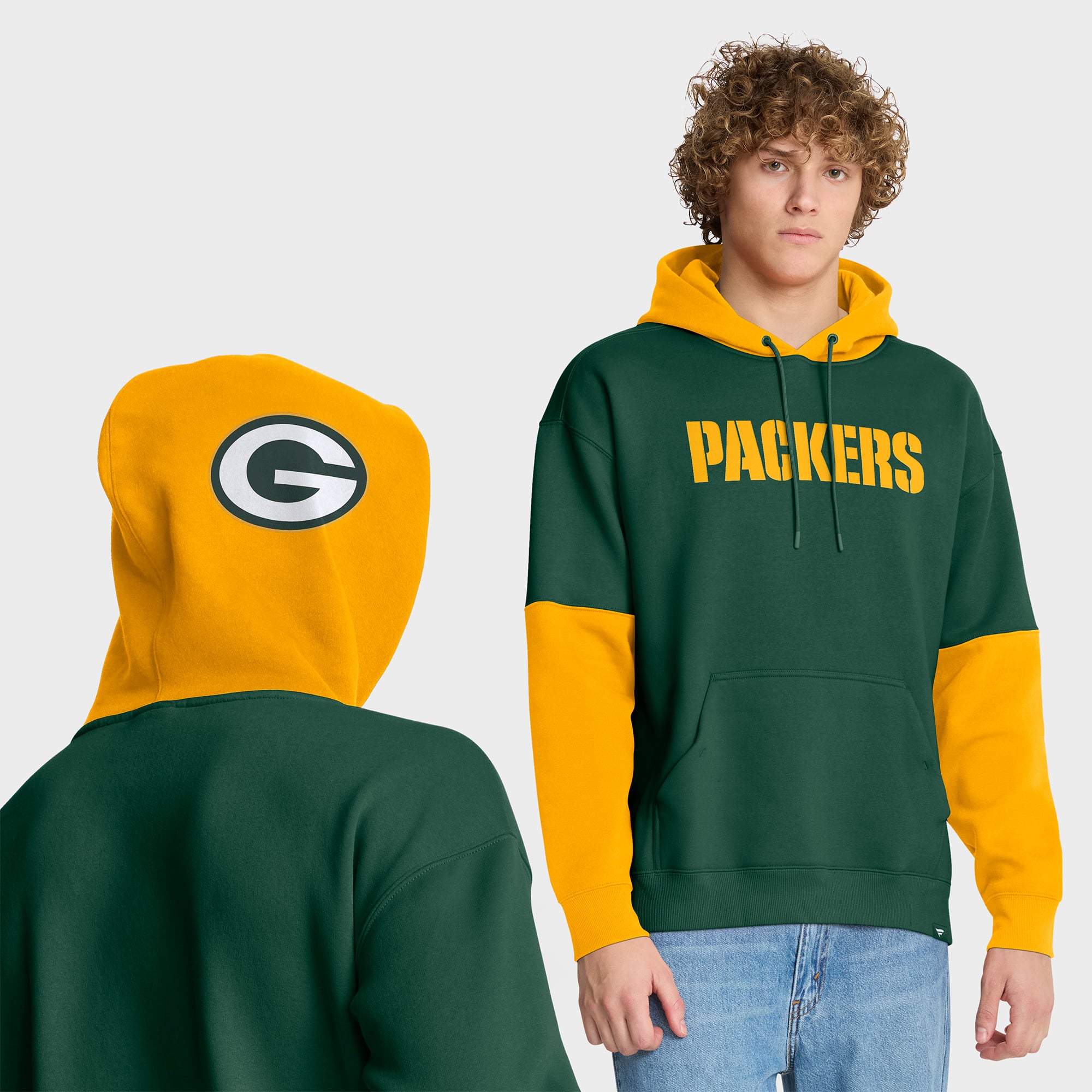 Sudadera con capucha Fanatics RedZone Helmet del Green Bay Packers - Hombre