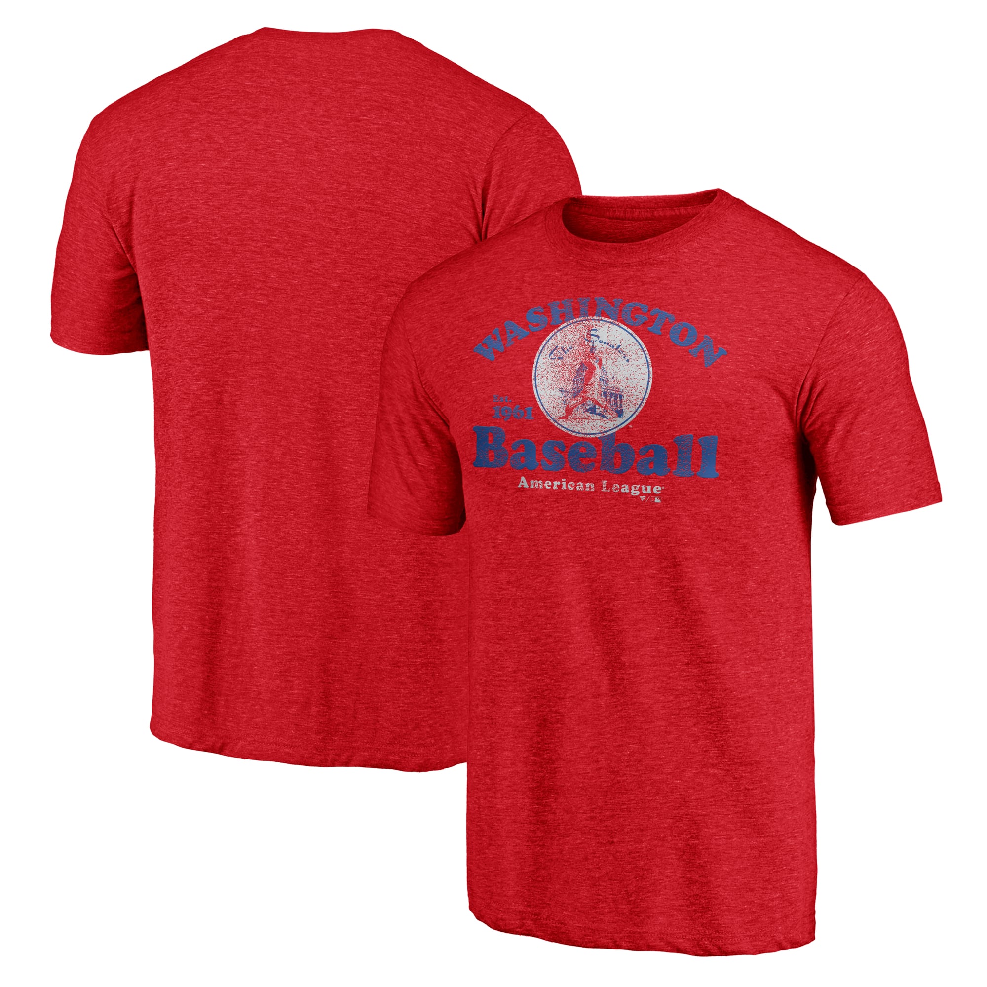 Men's Red Washington Senators Our Game Tri-Blend T-Shirt