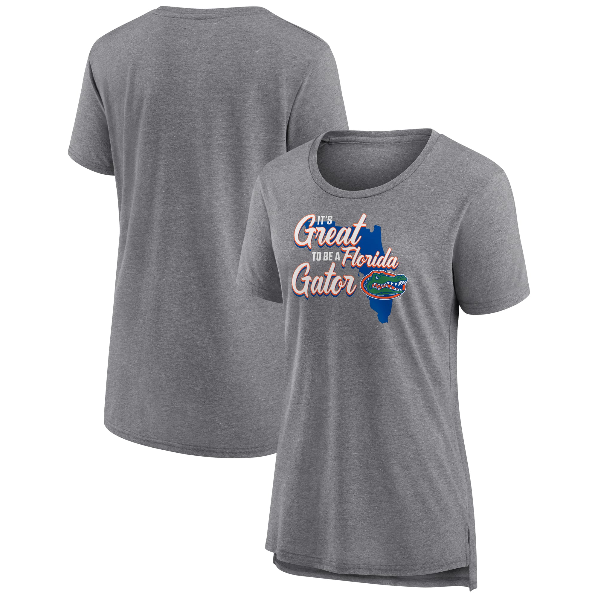 Women's Gray Florida Gators True Mascot Tri-Blend T-Shirt