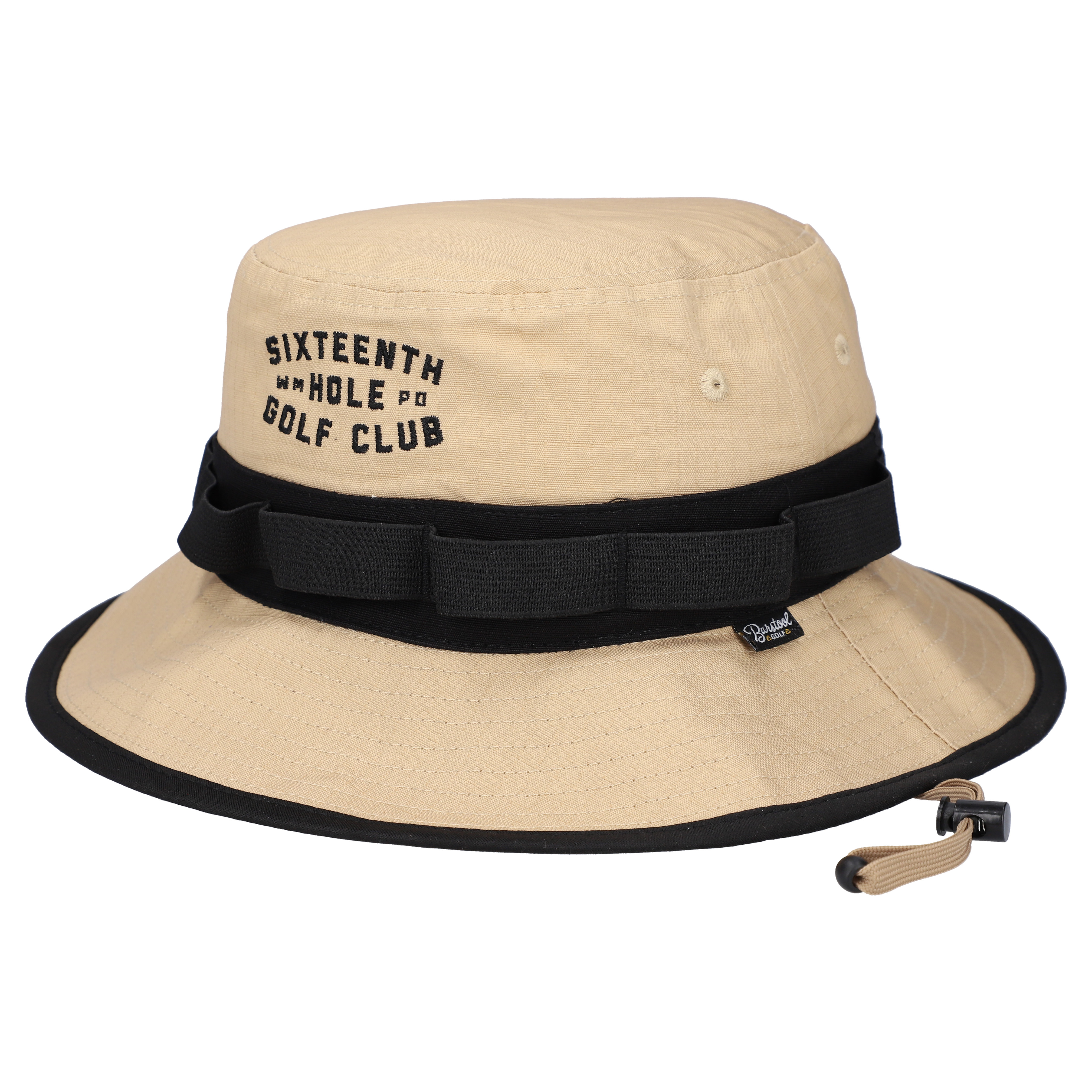 Men's Barstool Golf  Tan WM Phoenix Open Sixteenth Hole Golf Club Military Bucket Hat