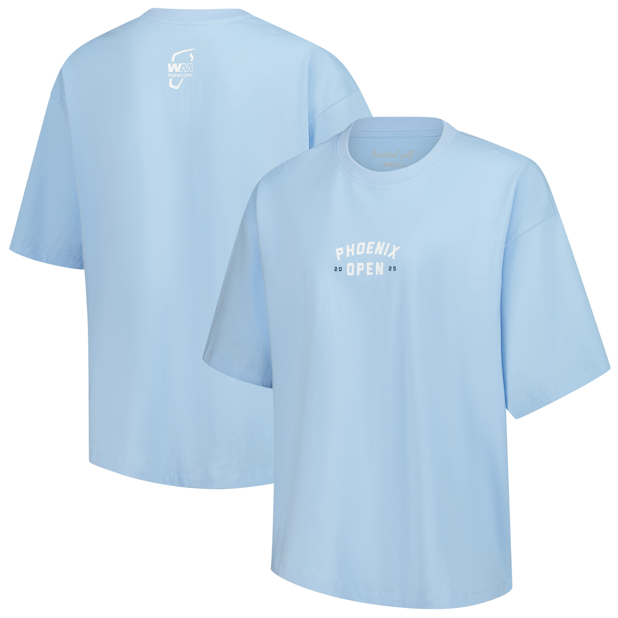 Women’s Barstool Golf Blue WM Phoenix Open Oversized T-Shirt
