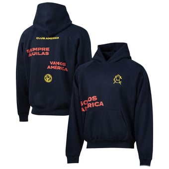 Men's Sport Design Sweden Navy Club America Overtime Oversized Raglan Hoodie
