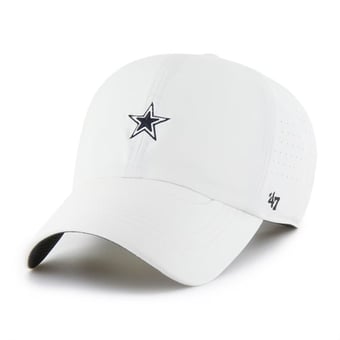 Men's '47  White Dallas Cowboys Flow Clean Up Adjustable Hat