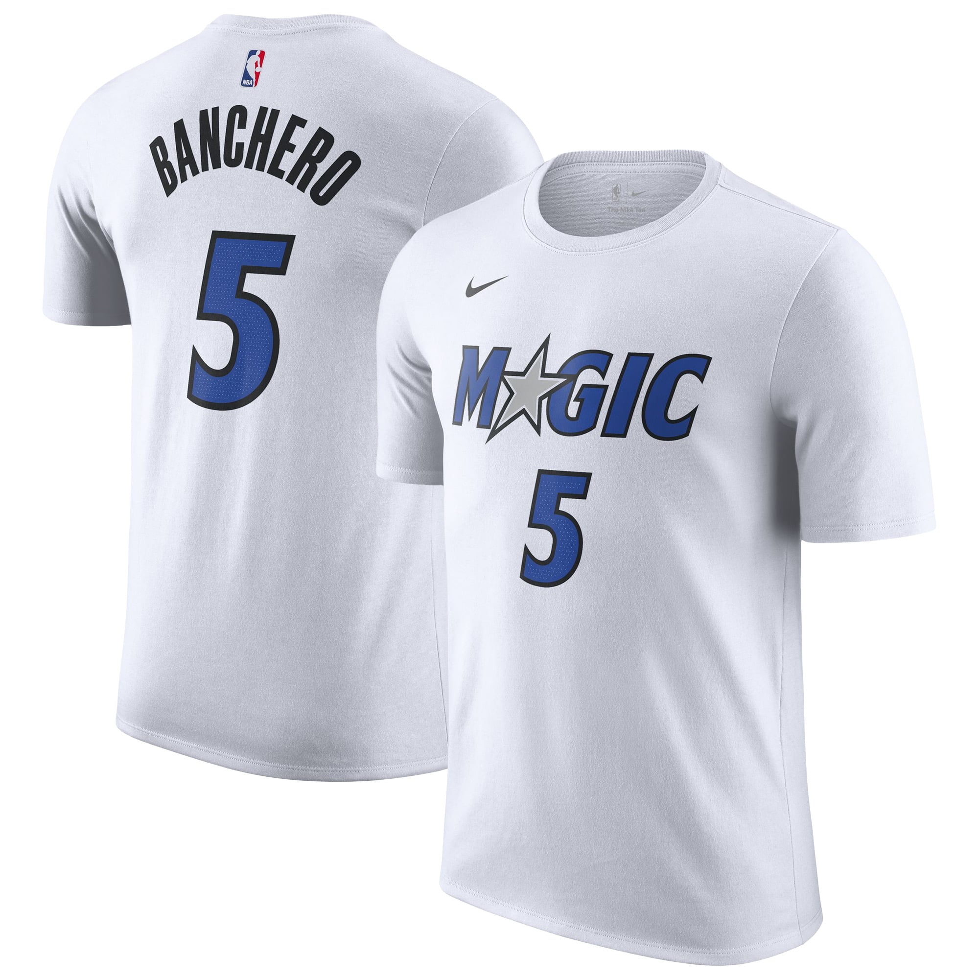 Men's Nike Paolo Banchero White Orlando Magic Association Edition Name & Number T-Shirt