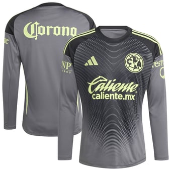 Men's adidas  Gray Club America 2025/26 Long Sleeve Goalkeeper Jersey