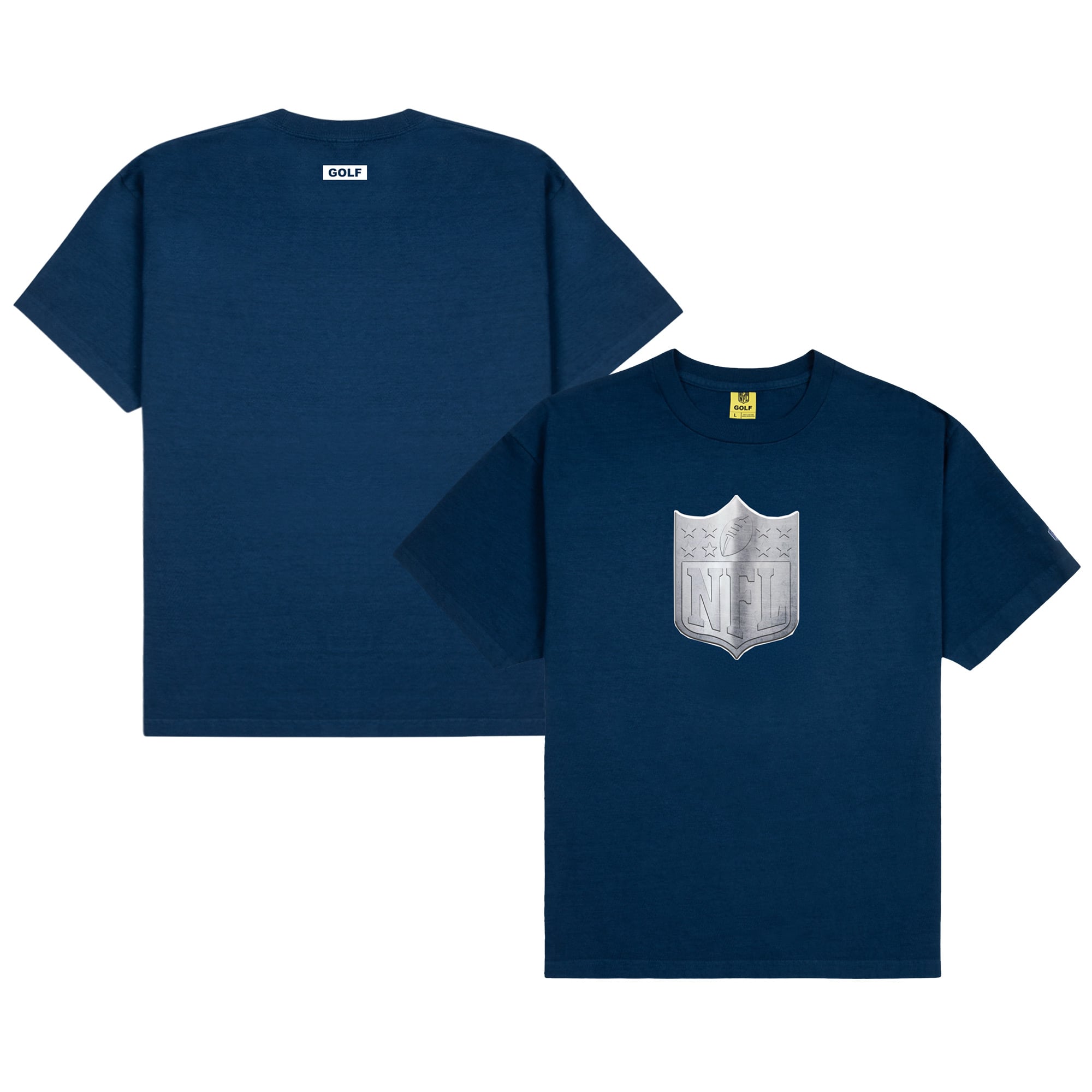 Men’s GOLF WANG Blue NFL Shield T-Shirt Men’s GOLF WANG Blue NFL Shield T-Shirt