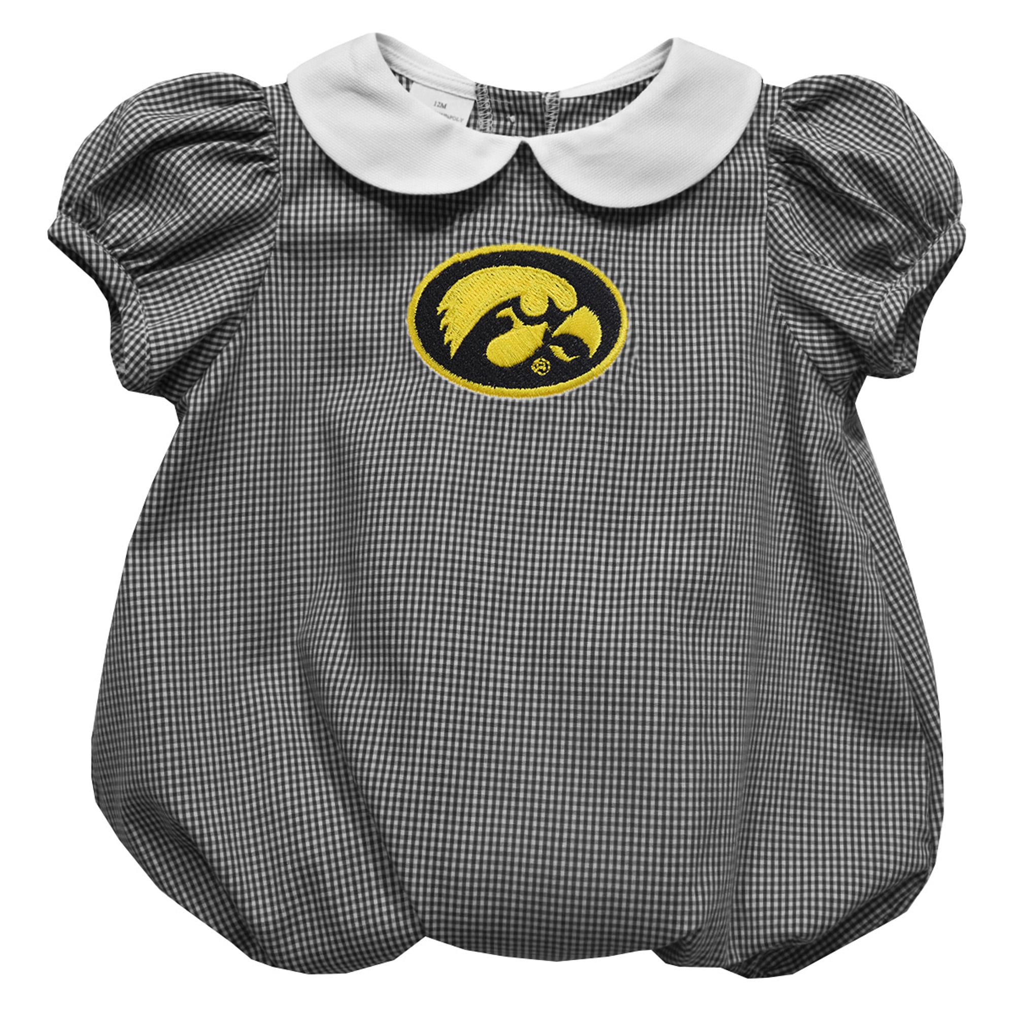 Girls Infant Vive La Fete Black Iowa Hawkeyes Puffy Bubble Dress