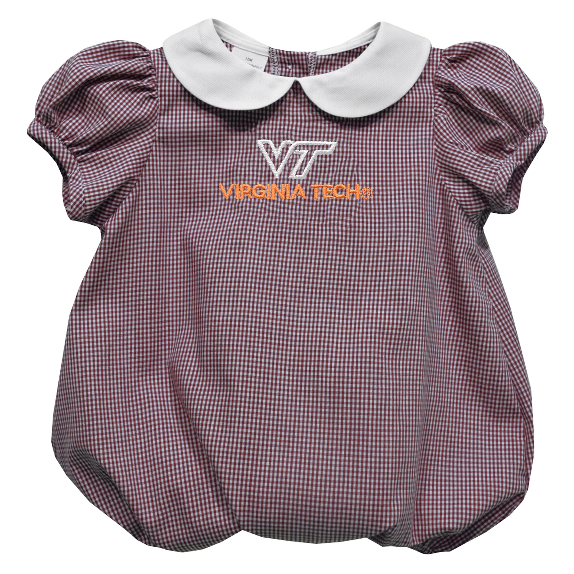 Girls Infant Vive La Fete Maroon Virginia Tech Hokies Puffy Bubble Dress