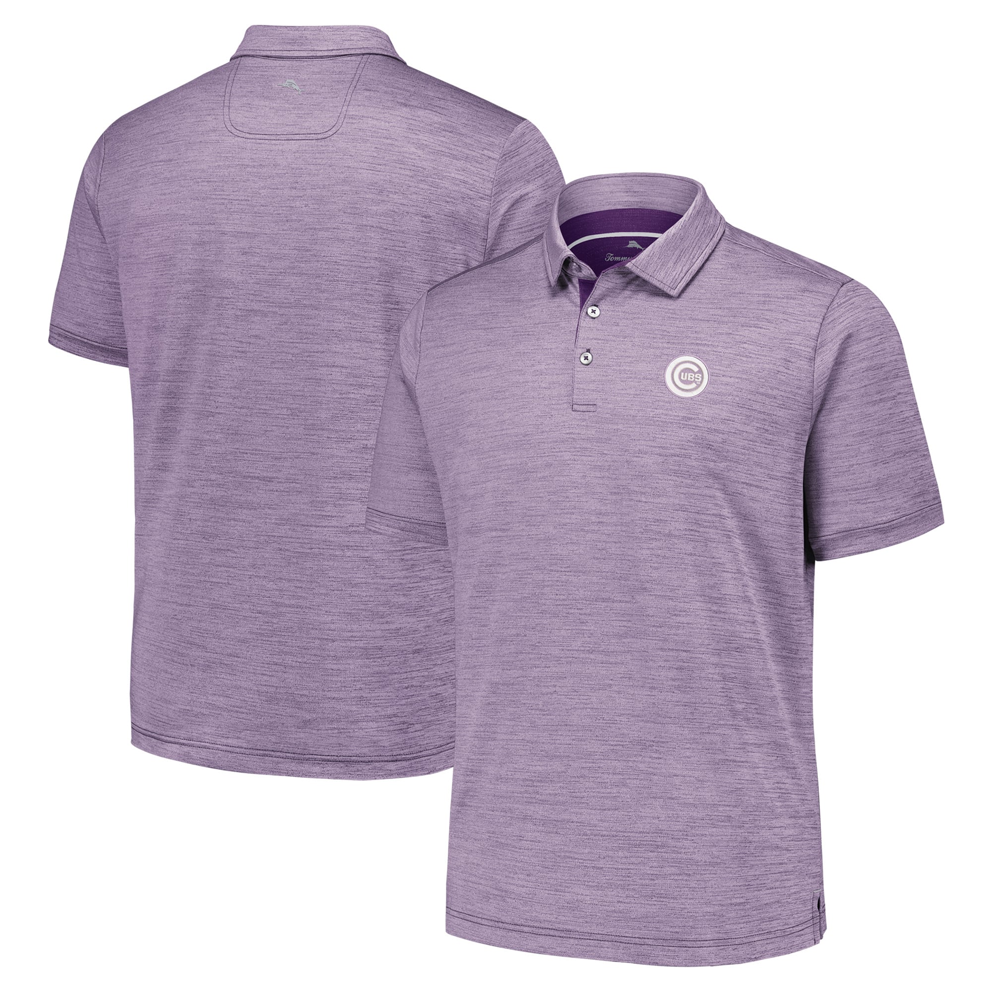 Men's Tommy Bahama Purple Chicago Cubs Sport San Raphael Island Zone Polo