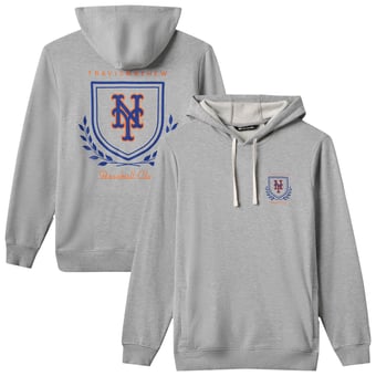 Men's TravisMathew  Gray New York Mets Fleece Stadium Hoodie