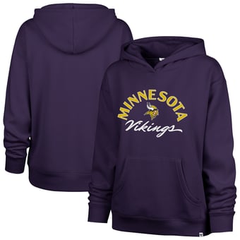 Women's '47 Purple Minnesota Vikings Whirlwind Naomi Pullover Hoodie