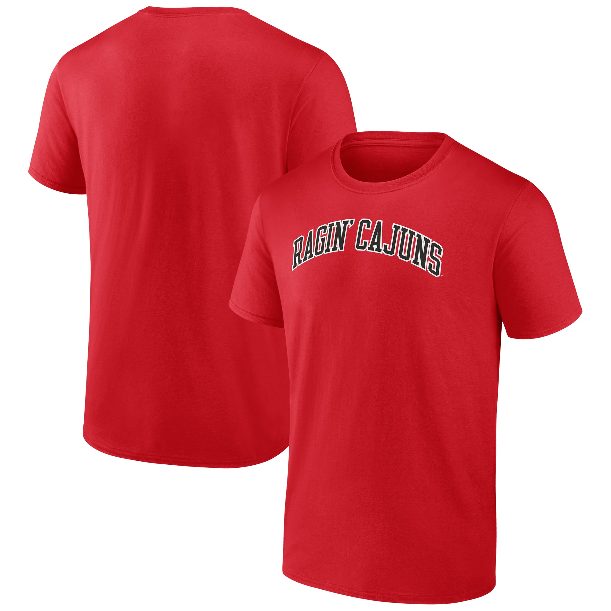 Men's Cardinal Louisiana Ragin' Cajuns Short Name T-Shirt