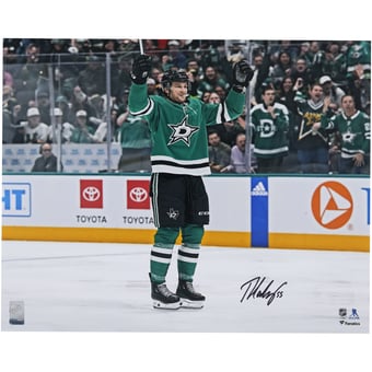 Thomas Harley Dallas Stars Autographed 16" x 20" Green Jersey Celebration Photograph