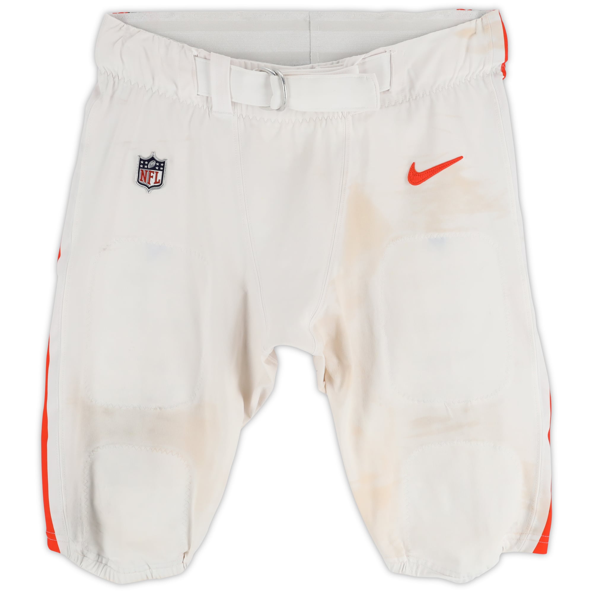 Dalvin Tomlinson Cleveland Browns Game-Used White Nike Pants vs. New Orleans Saints on November 17, 2024
