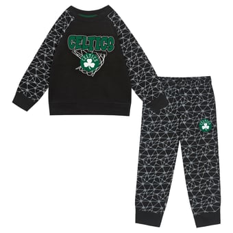 Toddler Outerstuff Black Boston Celtics Nothing But Net Fleece Sweatshirt & Pants Set