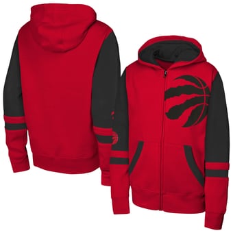Youth Outerstuff Red Toronto Raptors Straight to the League Full-Zip Hoodie