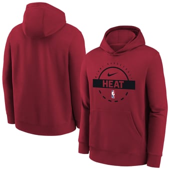 Youth Nike Red Miami Heat 2025/26 Club Fleece Practice Hoodie