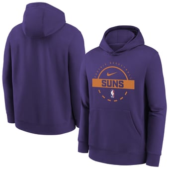 Youth Nike Purple Phoenix Suns 2025/26 Club Fleece Practice Hoodie