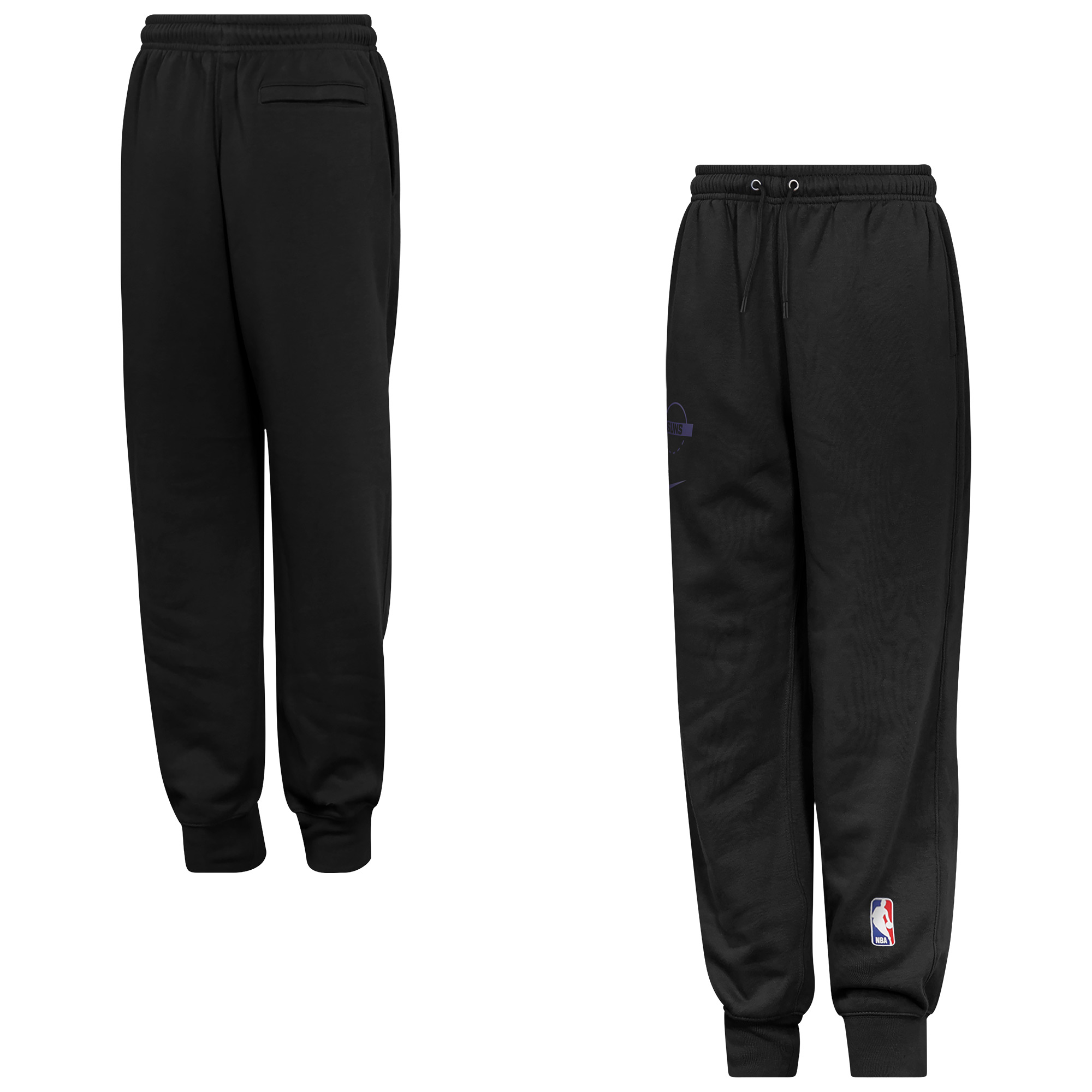 Nike Youth Phoenix Suns Black On Court Club Practice Joggers, Medium