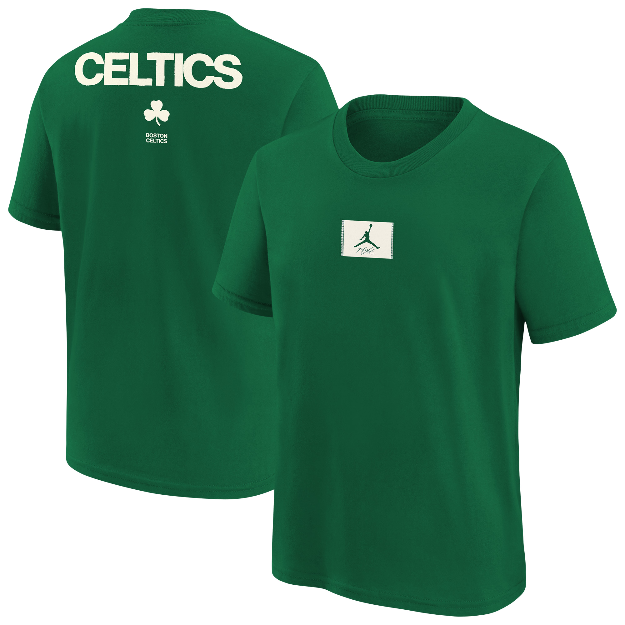 Youth Jordan Brand Kelly Green Boston Celtics Courtside Statement 85 T-Shirt