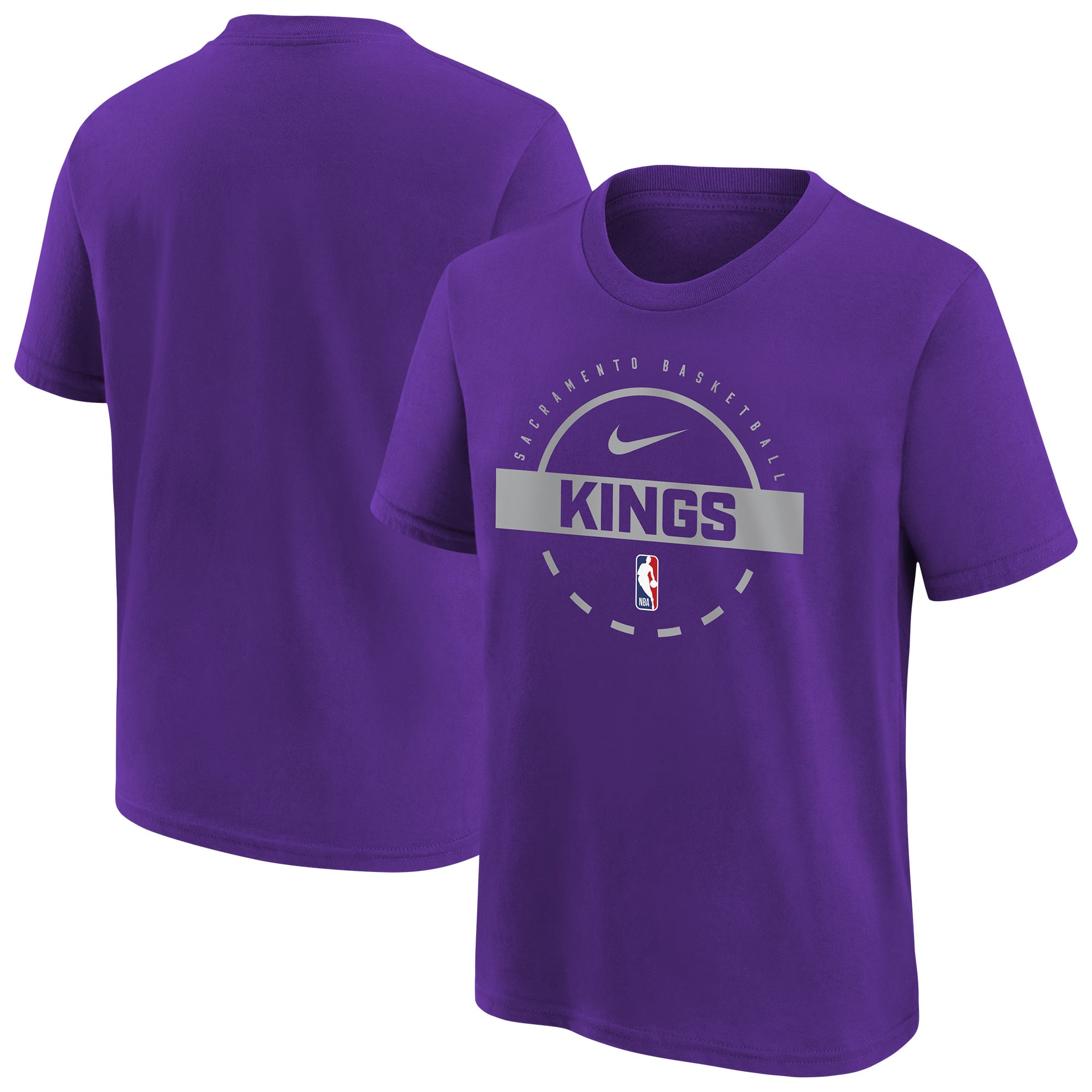 Youth Nike Purple Sacramento Kings Practice T-Shirt