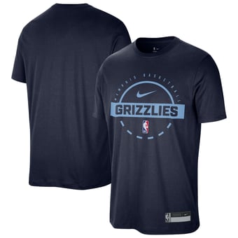 Men's Nike Navy Memphis Grizzlies 2025/26 On-Court Flare Performance Practice T-Shirt