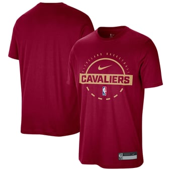 Men's Nike Wine Cleveland Cavaliers 2025/26 On-Court Flare Dri-FIT Tri-Blend Practice T-Shirt