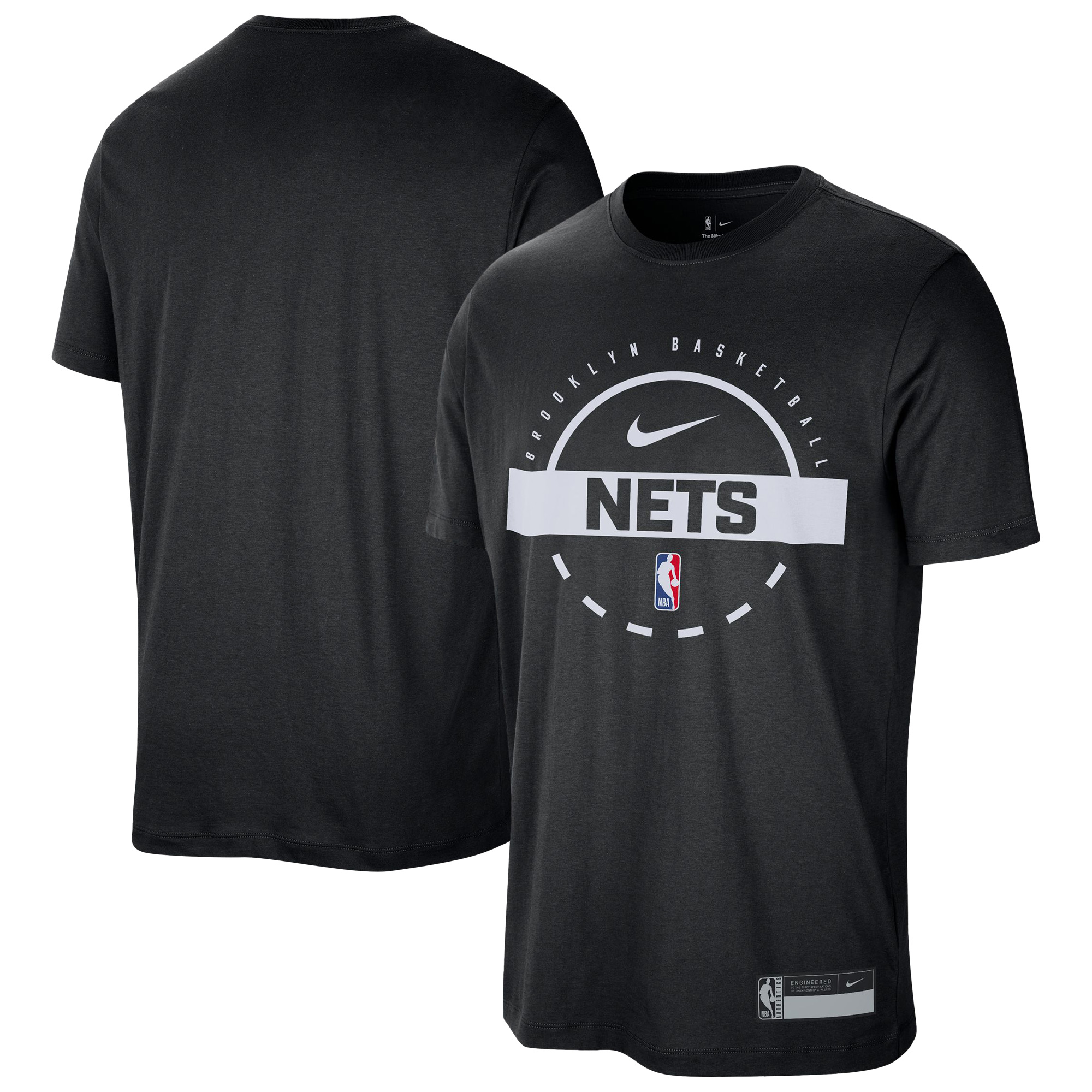 Men’s Nike Black Brooklyn Nets 2025/26 On-Court Flare Performance Practice T-Shirt Men’s Nike Black Brooklyn Nets 2025/26 On-Court Flare Performance Practice T-Shirt