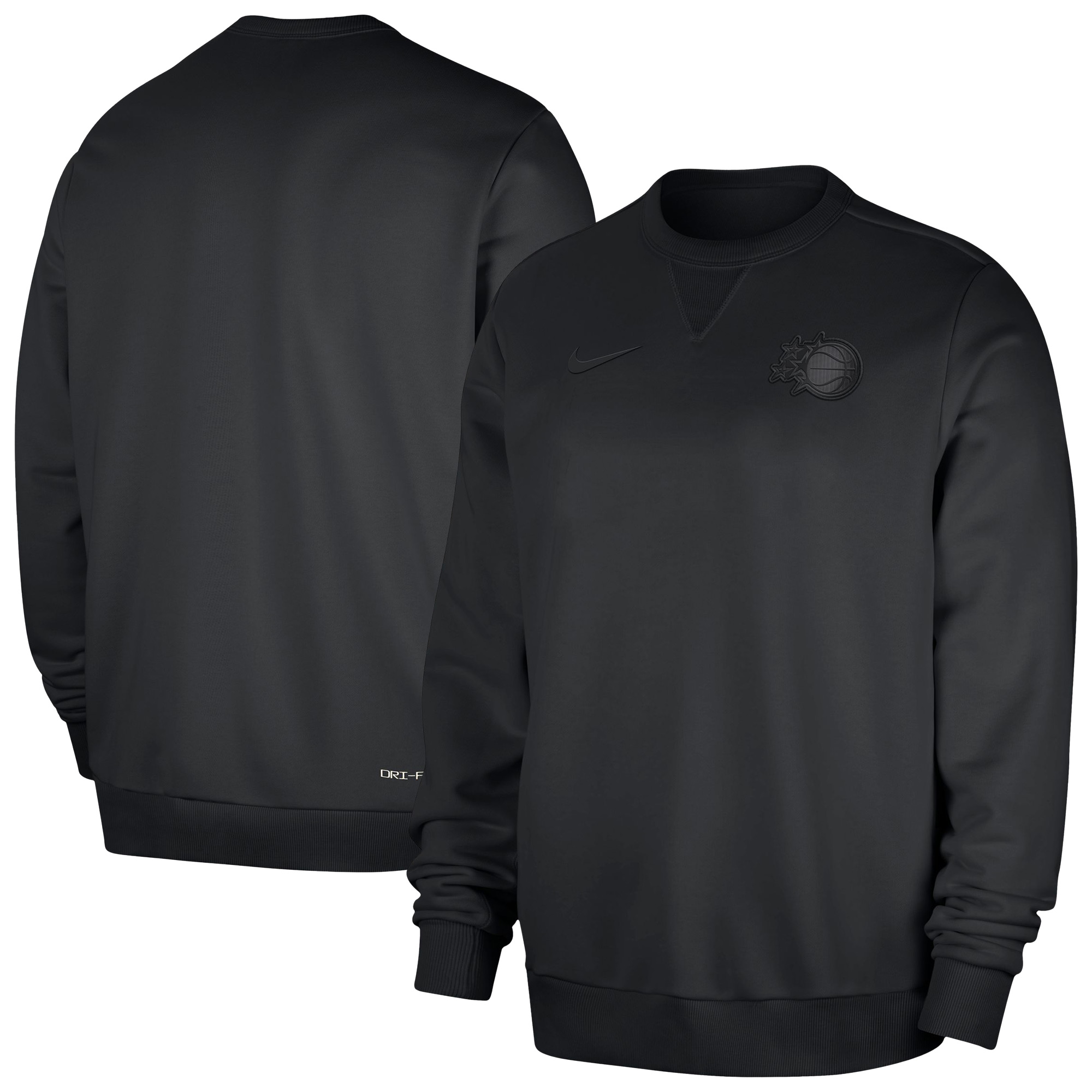 Men's Nike Black Orlando Magic Authentic Standard Issue Travel Dri-FIT Pullover Sweatshirt