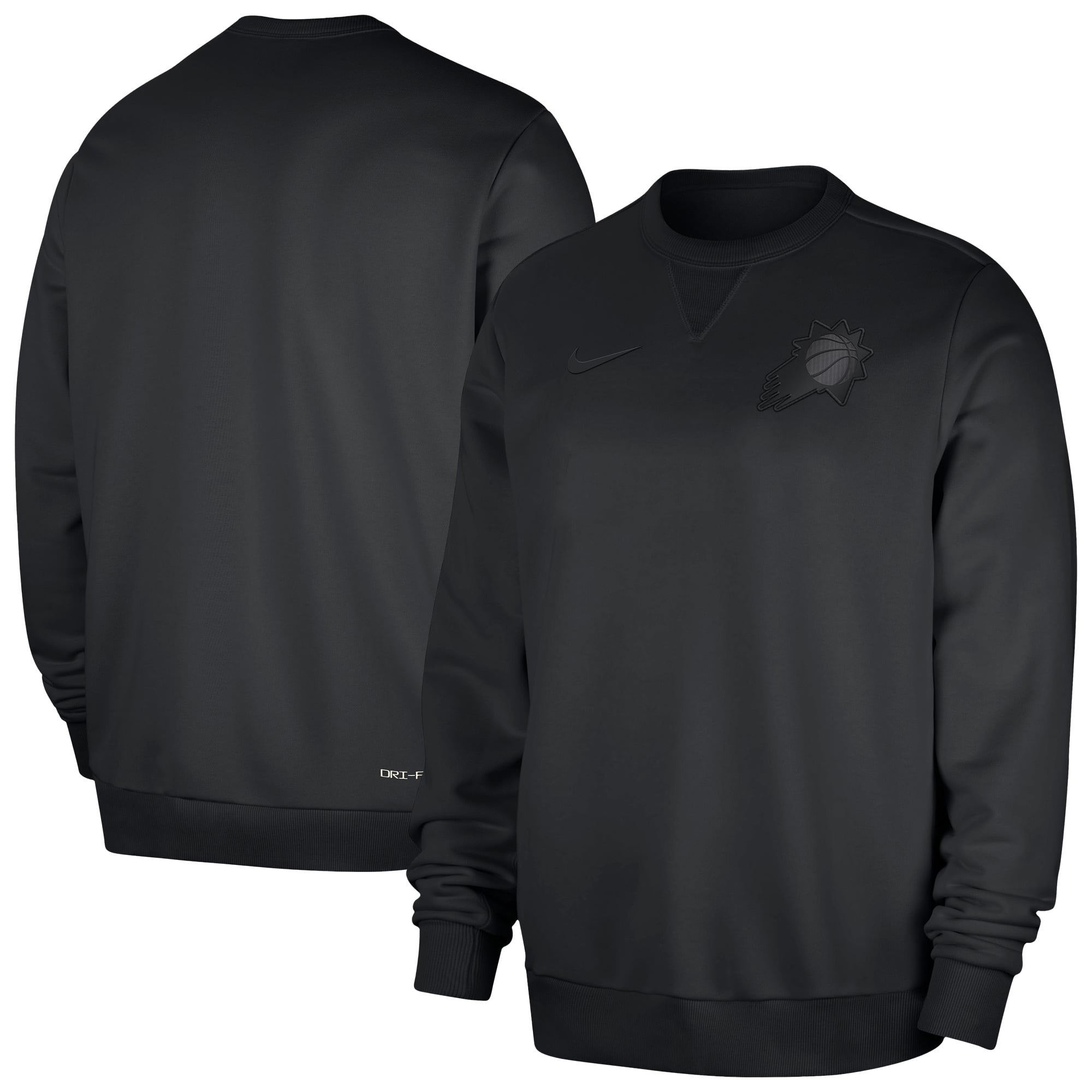 Men's Nike  Black Phoenix Suns Authentic Standard Issue Travel Dri-FIT Sweatshirt