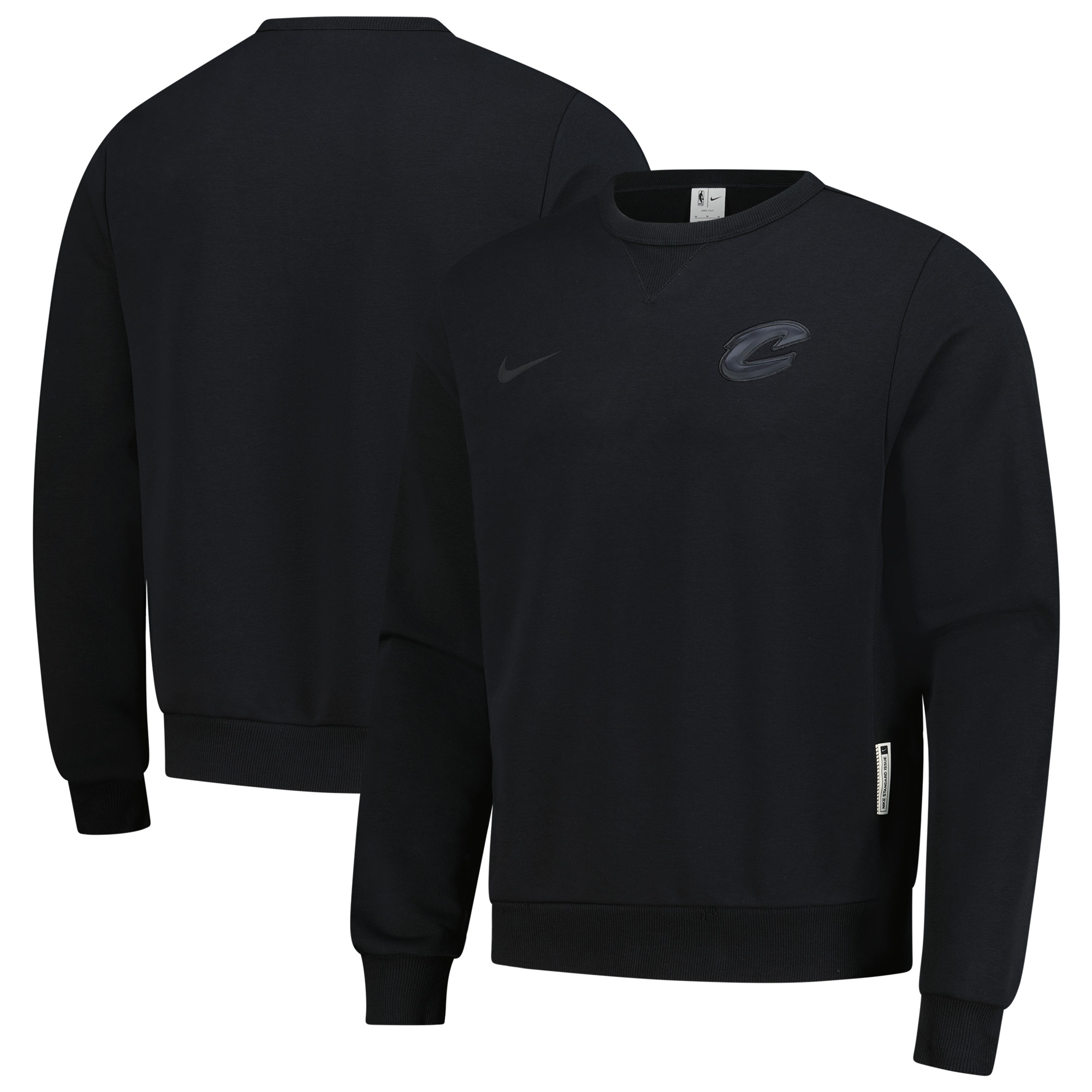 Men's Nike Black Cleveland Cavaliers Authentic Standard Issue Travel Dri-FIT Sweatshirt