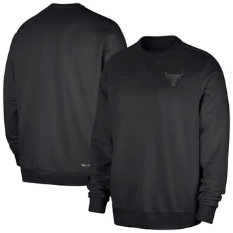Men's Nike  Black Chicago Bulls Authentic Standard Issue Travel Dri-FIT Sweatshirt