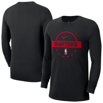 Men's Nike  Black Toronto Raptors Authentic Long Sleeve Practice T-Shirt