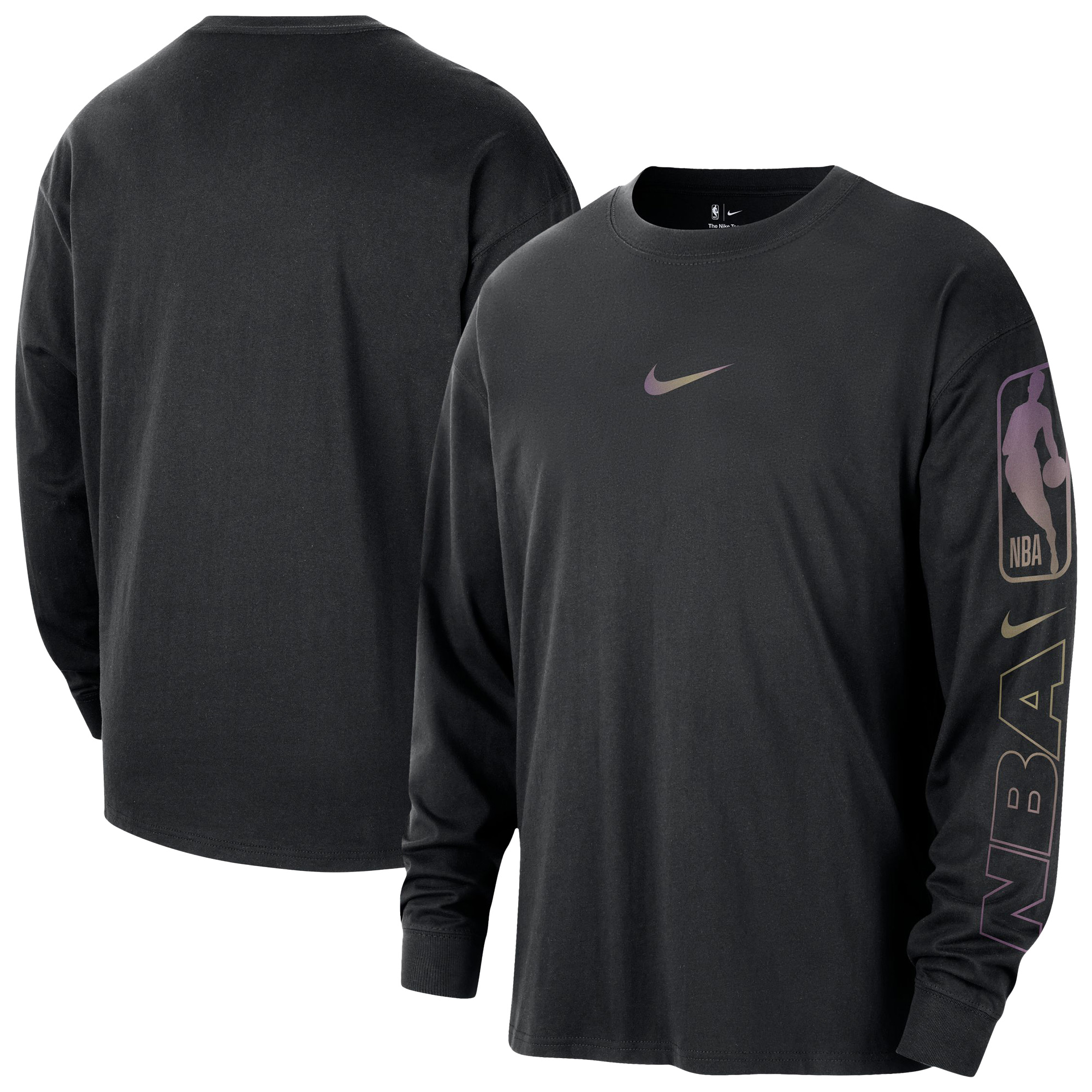 Men's Nike Black NBA Team 31 Max90 Long Sleeve T-Shirt