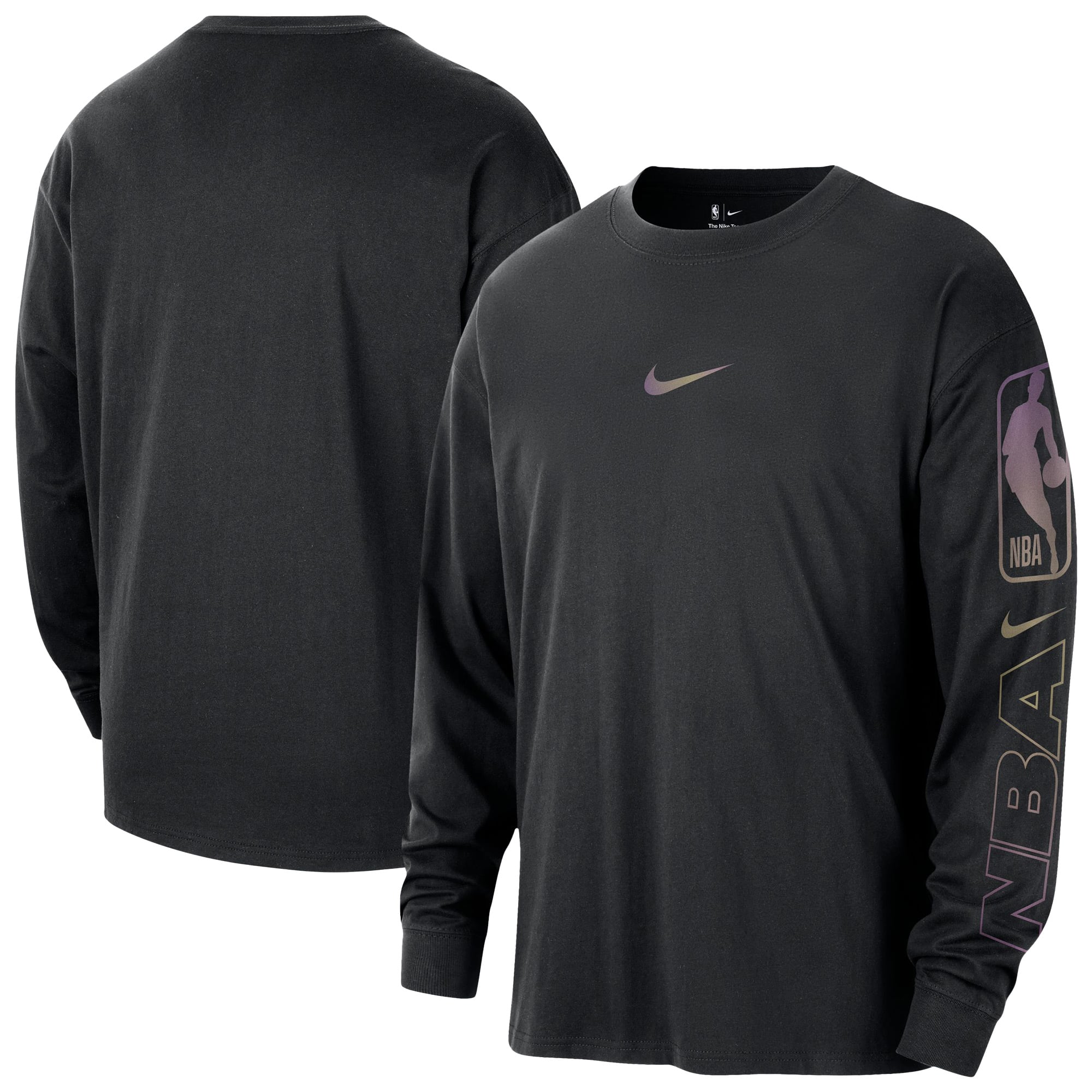 Men's Nike Black NBA Team 31 Max90 Long Sleeve T-Shirt