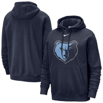 Men's Nike Navy Memphis Grizzlies Essential Logo Club Pullover Hoodie