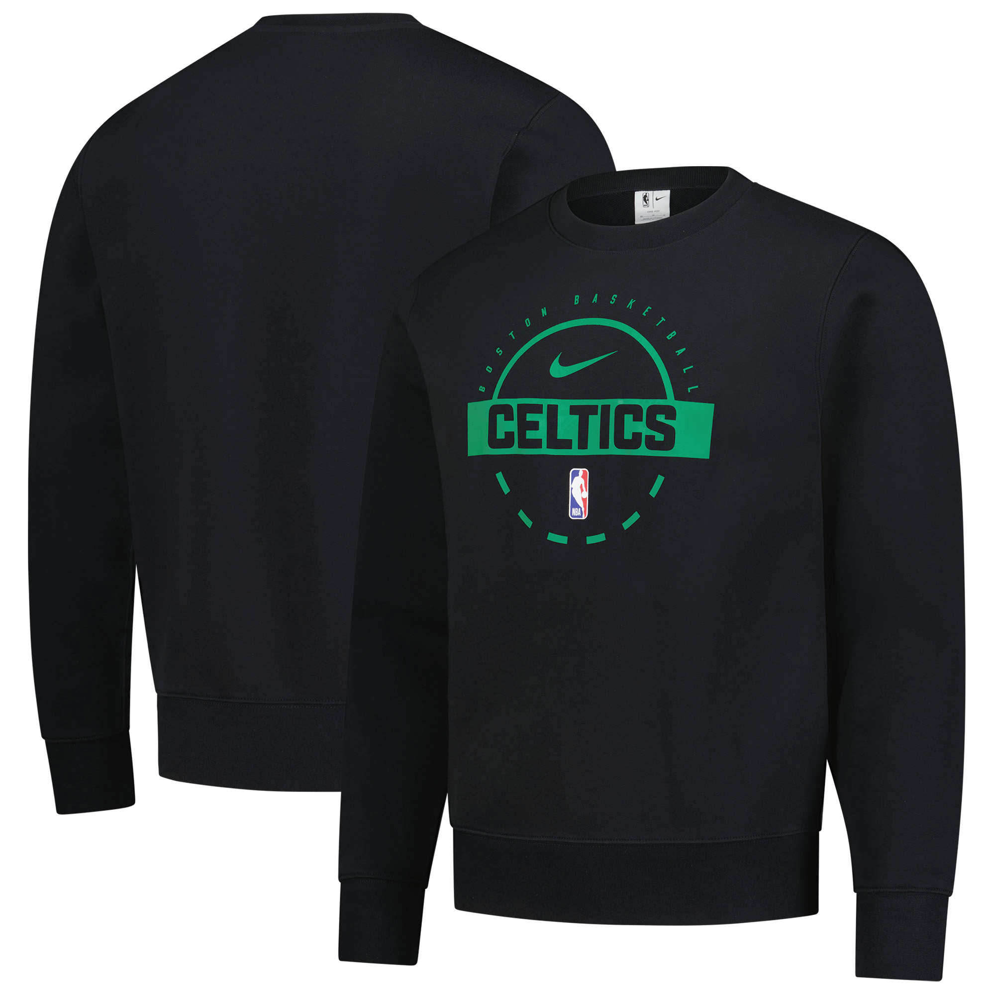Men's Nike Black Boston Celtics 2025/26 Authentic Practice Club Sweatshirt