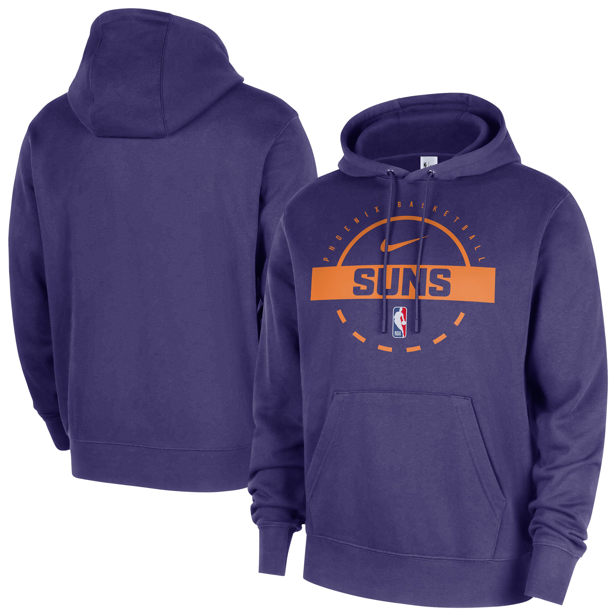 Men's Nike Purple Phoenix Suns 2025/26 Authentic Practice Club Pullover Hoodie