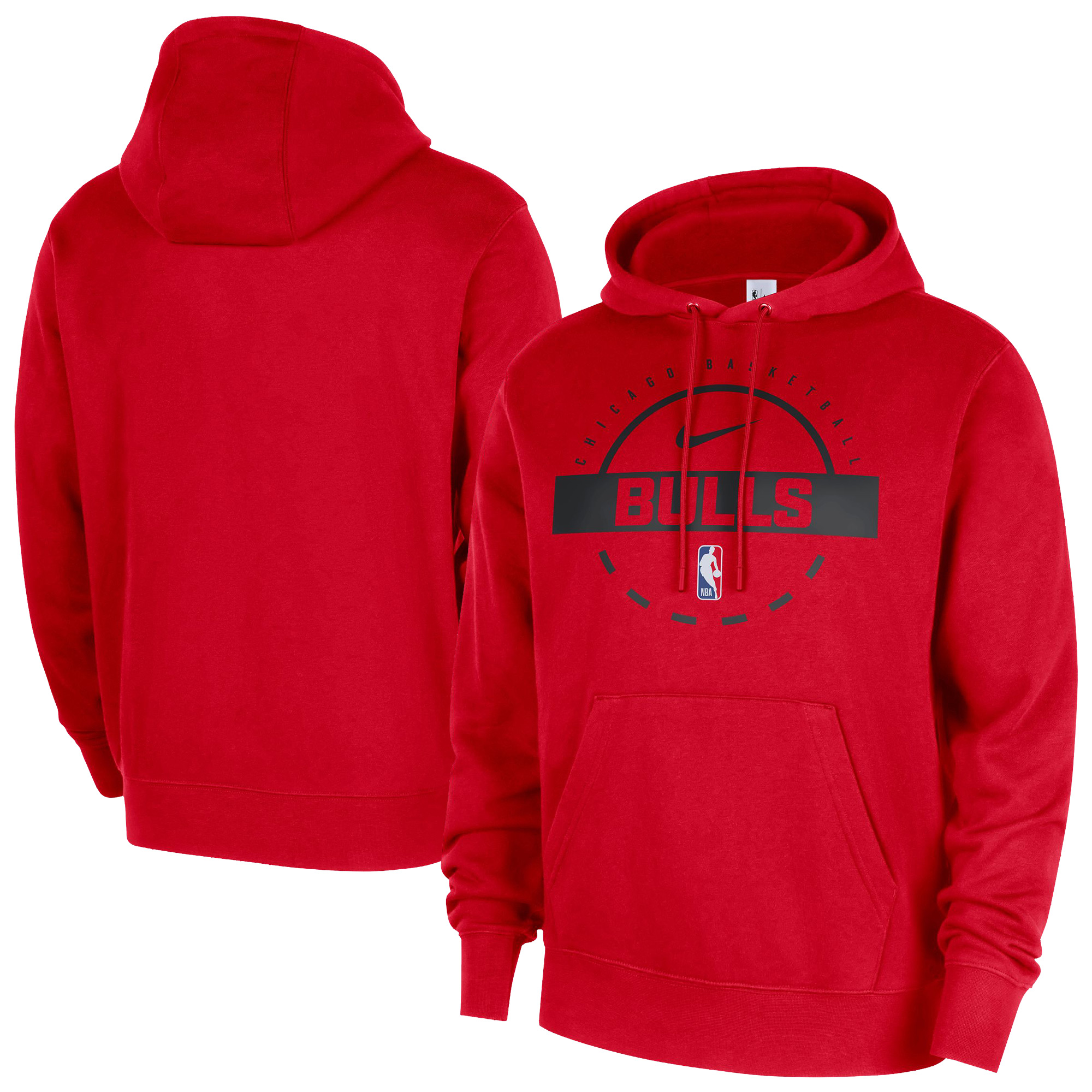 Men's Nike Red Chicago Bulls 2025/26 Authentic Practice Club Pullover Hoodie