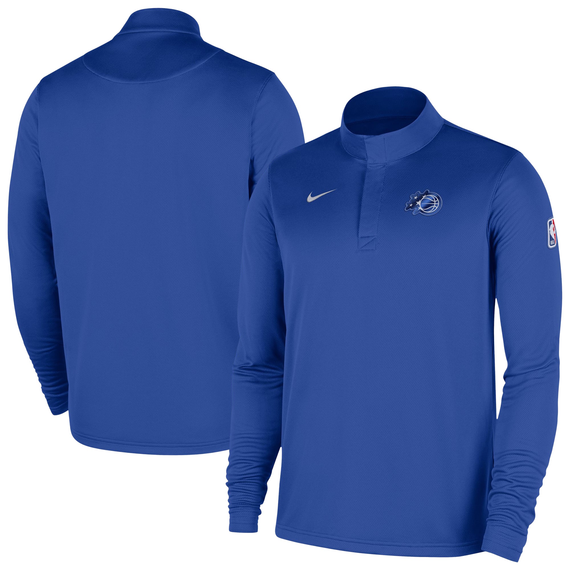 Men's Nike Blue Orlando Magic Authentic Coaches Quarter-Zip Dri-FIT Top